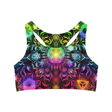 Load image into Gallery viewer, Elements Rainbow Sublimation Sports Bra - Yantrat Design