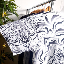 Load image into Gallery viewer, Tibetan Ornament White AOP Crew - Yantrat Design