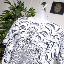 Load image into Gallery viewer, Tibetan Ornament White AOP Crew - Yantrat Design