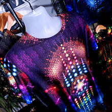 Load image into Gallery viewer, Sacred Geometry  Rainbow Sublimation AOP Crew - Yantrat Design