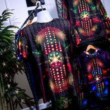 Load image into Gallery viewer, Sacred Geometry Rasta Sublimation AOP Crew - Yantrat Design