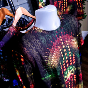 Sacred Geometry Rasta Sublimation AOP Crew - Yantrat Design