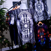 Load image into Gallery viewer, Sacred Geometry  Grey/ White Sublimation AOP Crew - Yantrat Design