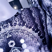 Load image into Gallery viewer, Sacred Geometry  Grey/ White Sublimation AOP Crew - Yantrat Design