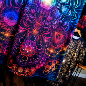 "Elements Sacred Geometry" V3 Rainbow AOP Crew - Yantrat Design
