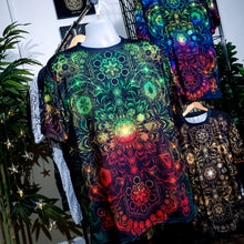 Load image into Gallery viewer, &quot;Elements Sacred Geometry&quot; V5 Rasta AOP Crew - Yantrat Design