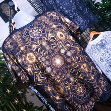 Load image into Gallery viewer, &quot;Elements Sacred Geometry&quot; V4 Gold AOP Crew - Yantrat Design