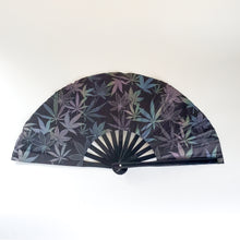 Load image into Gallery viewer, Iridescent 13&quot; in Folding Bamboo Hand Fan Flash-Reflective - 3 Variations