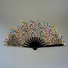 Load image into Gallery viewer, Iridescent 13&quot; in Folding Bamboo Hand Fan Flash-Reflective - 3 Variations