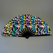 Load image into Gallery viewer, Iridescent 13&quot; in Folding Bamboo Hand Fan Flash-Reflective - 3 Variations