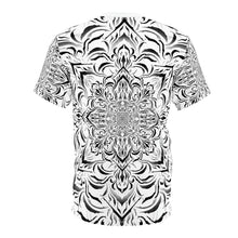 Load image into Gallery viewer, Tibetan Ornament White AOP Crew - Yantrat Design