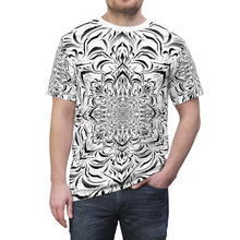Load image into Gallery viewer, Tibetan Ornament White AOP Crew - Yantrat Design