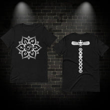 Load image into Gallery viewer, 7 Chakra Mandala T-Shirt Front/Back
