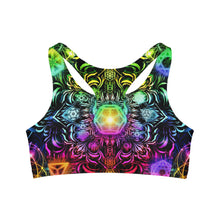 Load image into Gallery viewer, Elements Rainbow Sublimation Sports Bra - Yantrat Design