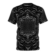 Load image into Gallery viewer, Tibetan Ornament Geometric V1 Black AOP Crew - Yantrat Design