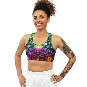 Elements Rainbow Sublimation Sports Bra - Yantrat Design
