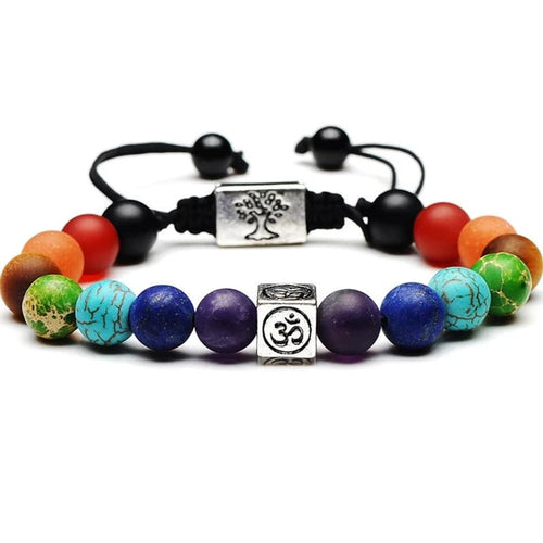 7 Chakra Tree Of Life Charm Bracelet