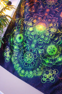 Elements Rasta Digital Tapestry - Yantrart Design