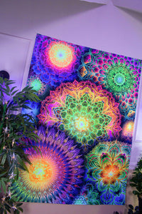 Chromatic Bloom UV Tapestry - Yantrart Design