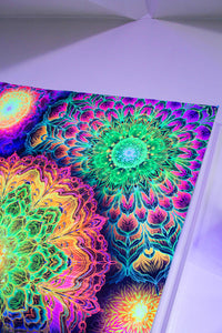 Chromatic Bloom UV Tapestry - Yantrart Design