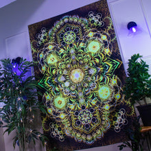 Load image into Gallery viewer, Elements Gold UV Tapestry - Yantrart Design