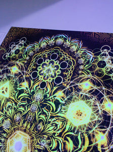 Elements Gold UV Tapestry - Yantrart Design