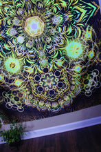Load image into Gallery viewer, Elements Gold UV Tapestry - Yantrart Design