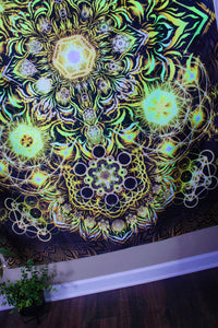 Elements Gold UV Tapestry - Yantrart Design