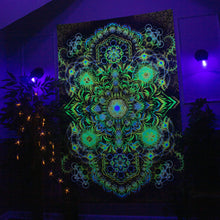 Load image into Gallery viewer, Elements Gold UV Tapestry - Yantrart Design