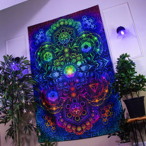Elements Rainbow UV Tapestry - Yantrart Design