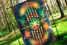 Load image into Gallery viewer, Psychedelic Sacred Geometry UV Tapestry