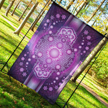 Load image into Gallery viewer, Psychedelic Mandala Purple UV Tapestry