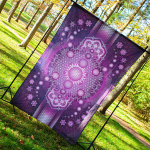 Psychedelic Mandala Purple UV Tapestry