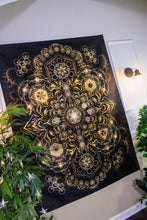 Load image into Gallery viewer, Elements Gold Digital Tapestry - Yantrart Design