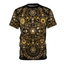 Load image into Gallery viewer, &quot;Elements Sacred Geometry&quot; V4 Gold AOP Crew - Yantrat Design