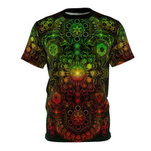 Load image into Gallery viewer, &quot;Elements Sacred Geometry&quot; V5 Rasta AOP Crew - Yantrat Design