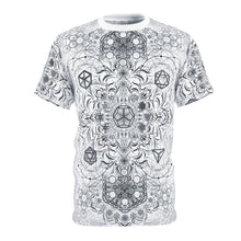 Load image into Gallery viewer, &quot;Elements Sacred Geometry&quot; V2 White AOP Crew - Yantrat Design