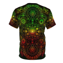 Load image into Gallery viewer, &quot;Elements Sacred Geometry&quot; V5 Rasta AOP Crew - Yantrat Design
