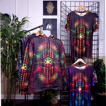 Load image into Gallery viewer, Sacred Geometry Hoodie Rasta