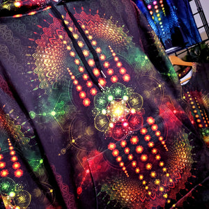 Sacred Geometry Hoodie Rasta