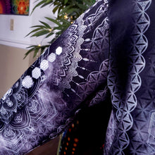 Load image into Gallery viewer, Sacred Geometry Hoodie Grey &amp; White