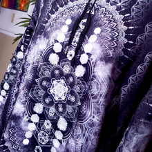 Load image into Gallery viewer, Sacred Geometry Hoodie Grey &amp; White
