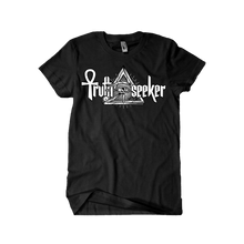 Load image into Gallery viewer, Truth Seeker White On Black T-Shirt