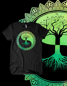 Tree Of Life Yin Yang T-Shirt