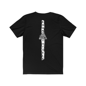 Truth Seeker White On Black T-Shirt