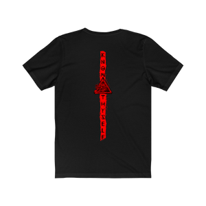 Truth Seeker Red On Black T-Shirt