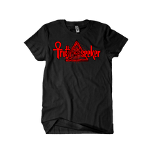 Load image into Gallery viewer, Truth Seeker Red On Black T-Shirt