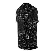 Load image into Gallery viewer, Tibetan Ornament Geometric V1 Black AOP Crew - Yantrat Design