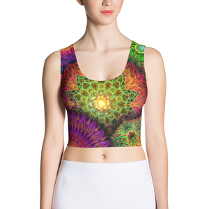 Chromatic Bloom AOP Crop Top