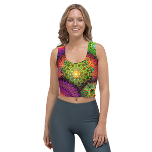 Chromatic Bloom AOP Crop Top